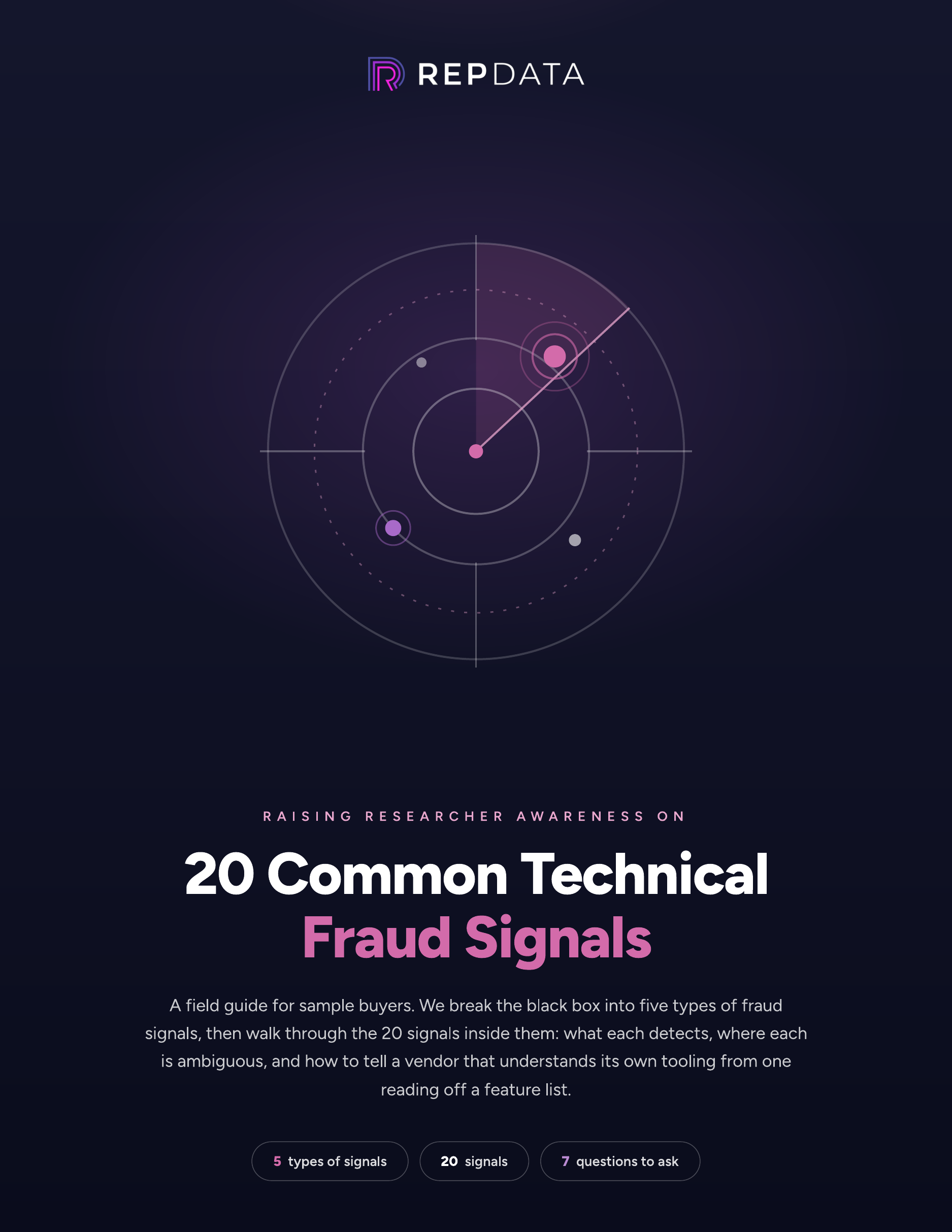 20 Common Technical Fraud Signals ebook cover